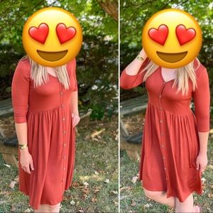 Burnt Orange Dress Size Small